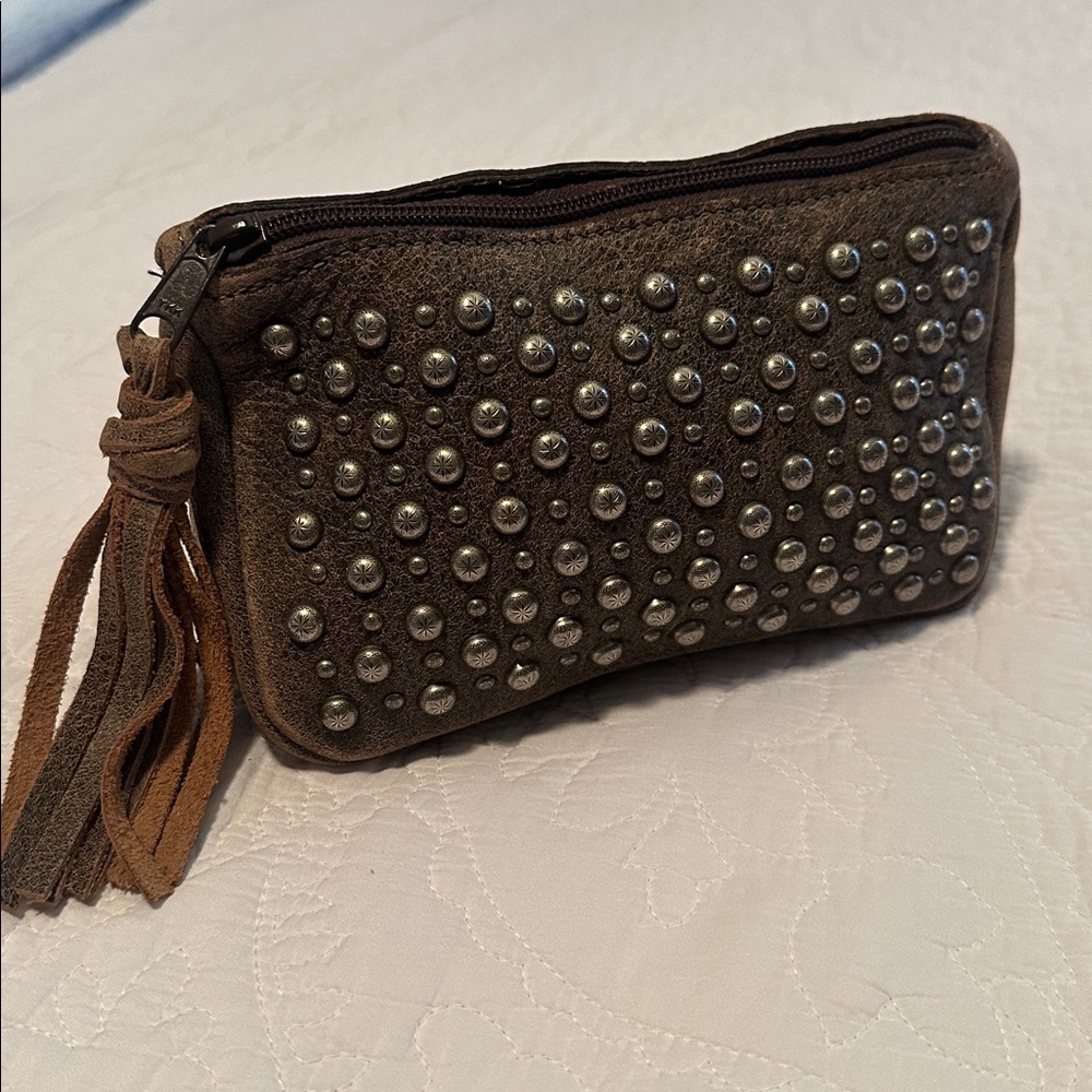 New! Double J saddlery studded clutch bag - Picture 2 of 9